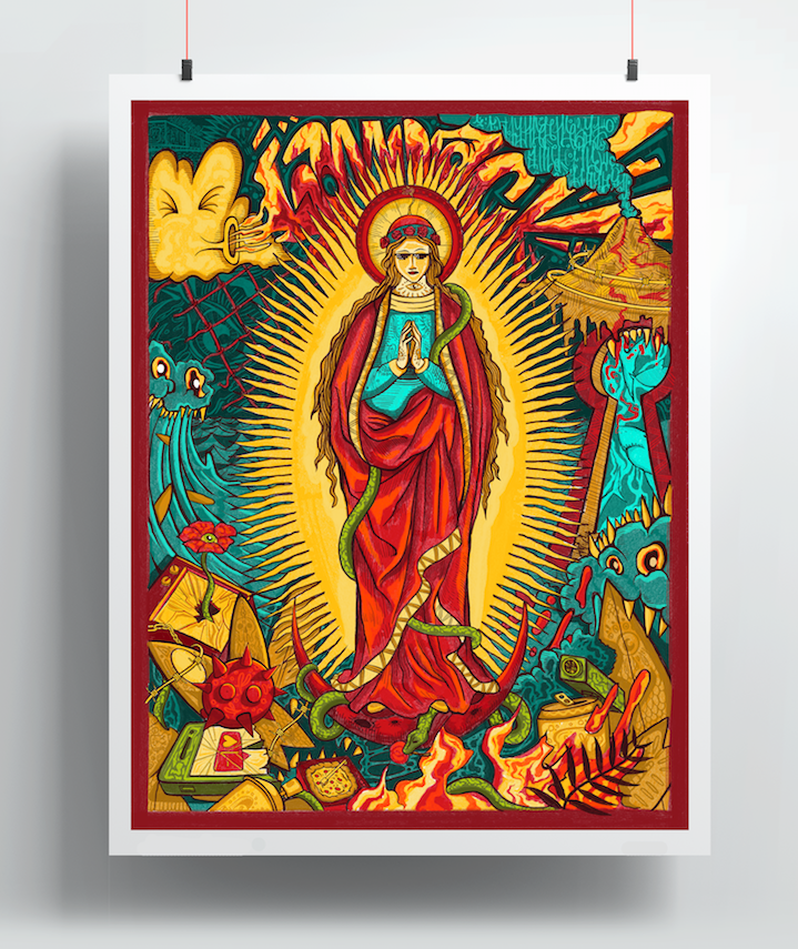 Santisima Virgen Print 50x65